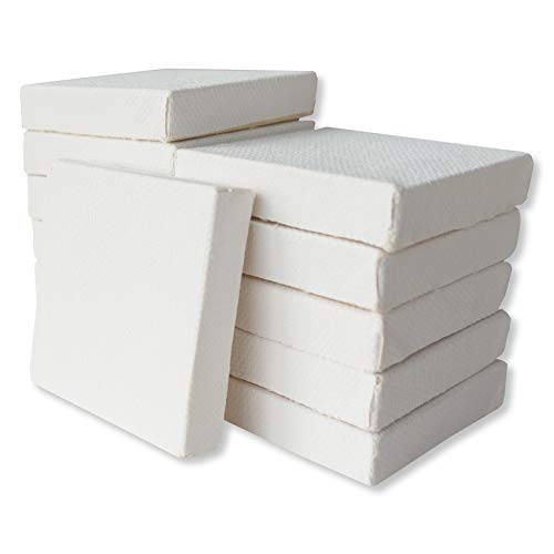 LWR CRAFTS Mini Stretched Canvas 2 X 2 Pack of 12