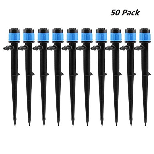 LXcom Irrigation Drippers Drip Emitters Micro Spray Adjustable 360...