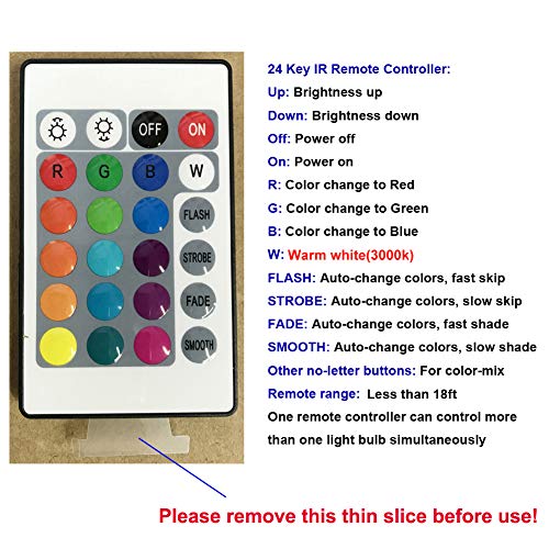 PAR38 LED Light Bulb,30W RGB+Warm White LED Flood Light Indoor/Out...