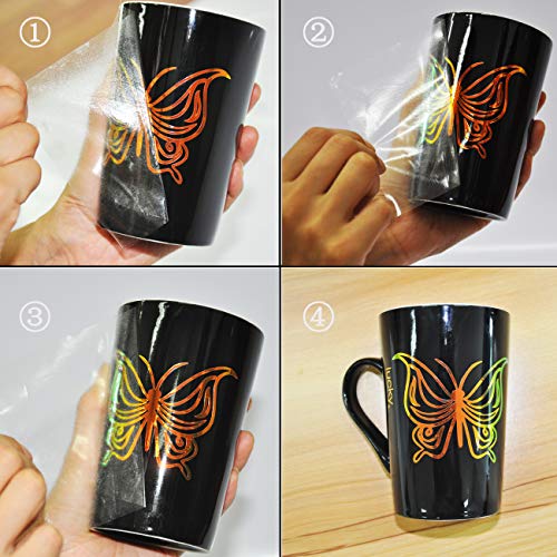 Lya Vinyl 65 Adhesive Vinyl Sheets & 5 Holographic Vinyl Paper for...