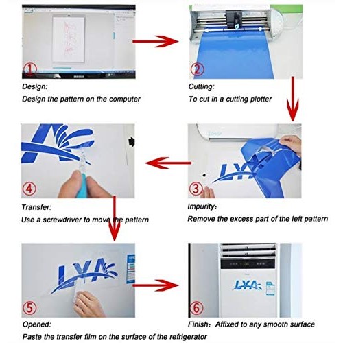 Lya Vinyl 65 Adhesive Vinyl Sheets & 5 Holographic Vinyl Paper for...
