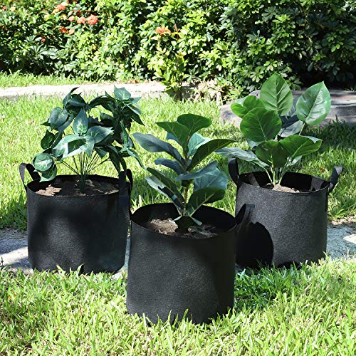 12-Pack 10 Gallon Grow Bags Heavy Duty Thickened Nonwoven Fabric P...
