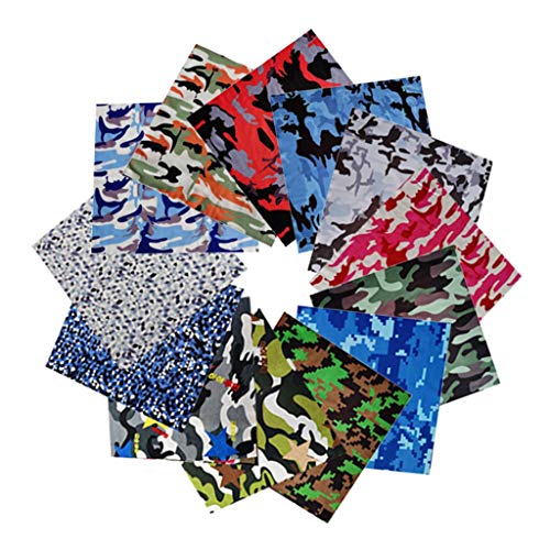 14pcs 10 x 10 inch Lykmera Fabric Squares Craft Quilting Sewing Pr...