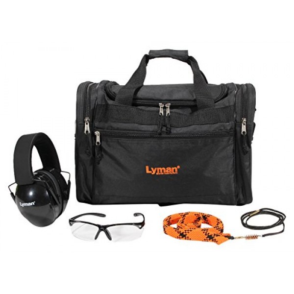 Lyman Shooters Essential Range Kit with Bore Snake, Ear, and Eye P...