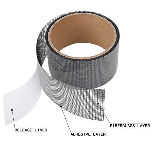 Window Screen Repair Kit Tape Fiberglass Repair Kit for Window Scr...