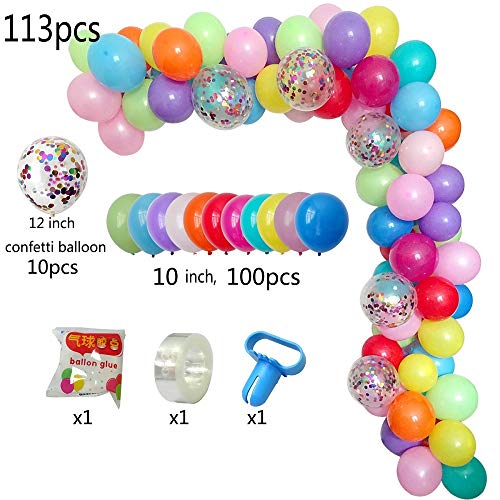 DIY Balloon Arch & Garland Kit, 113Pcs Party Balloons Decoration S...