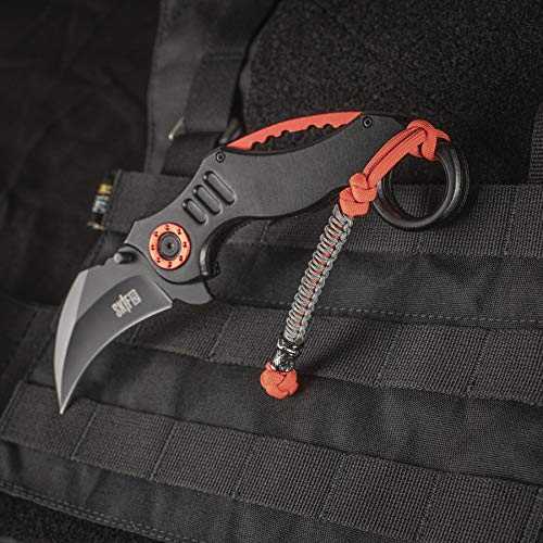 M-Tac Skull Knife Lanyards with Beads - Paracord Lanyard - Tactica...