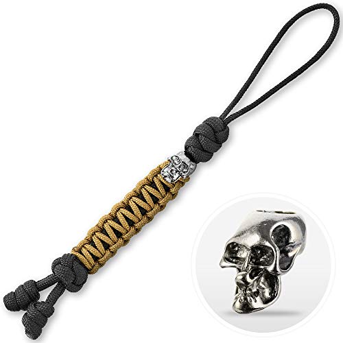 M-Tac Skull Knife Lanyards with Beads - Paracord Lanyard - Tactica...