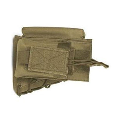 M1SURPLUS Tan Cheek Rest + USA Patriot Flag Morale Patch Fits Remi...