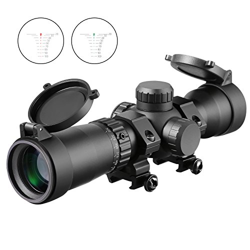 1.5-5x32 Crossbow Scope, 20-100 Yards Ballistic Reticle,300 FPS - ...