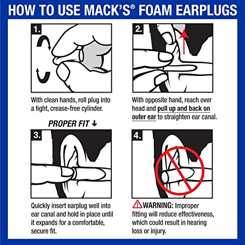 Macks Ear Ammo Shooting Ear Plugs - Soft Foam, 44 Pair - Shooting...