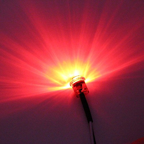 Pack of 50 Madcatz Red Light Clear Lens 3/4 inch Bullet Side ...