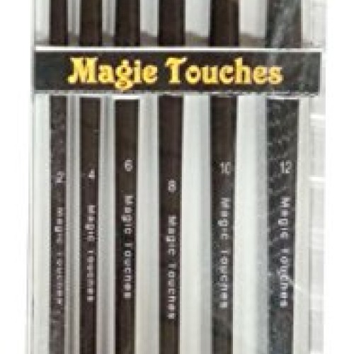 Artist Paint Brushes Red Sable Weasel Hair Long Handle, Flat Pai...