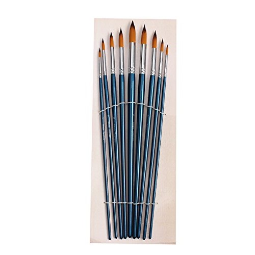 Artist Round Paint Brushes - Professional Quality Golden Nylon, Lo...