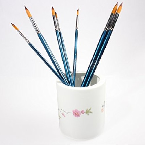 Artist Round Paint Brushes - Professional Quality Golden Nylon, Lo...