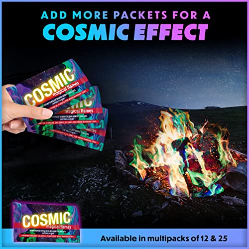 Magical Flames Cosmic Fire Color Packets - 12-Pack Colorful Fire P...