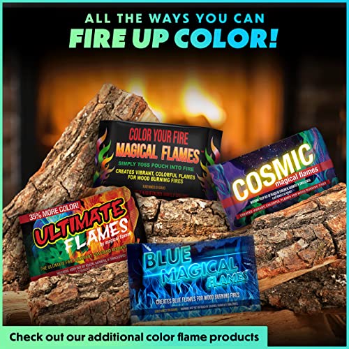 Magical Flames Cosmic Fire Color Packets - 12-Pack Colorful Fire P...