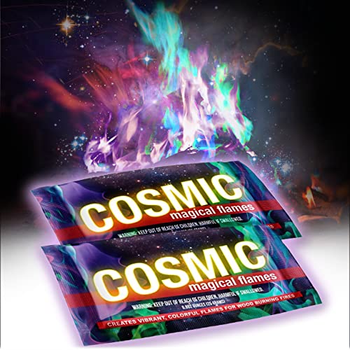 Magical Flames Cosmic Fire Color Packets - 12-Pack Colorful Fire P...