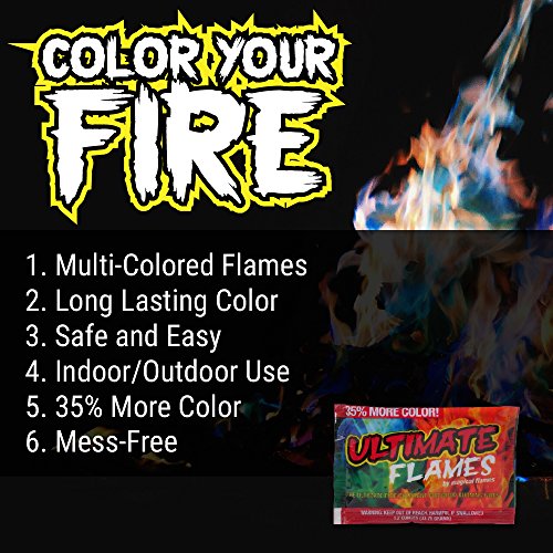 Magical Flames Fire Color Changing Packets for Campfires, Fire Pit...