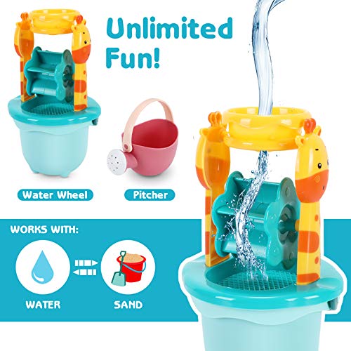 Beach Toys Sand Toys Set for Kids, 24pcs Sand Castle Toys for Beac...