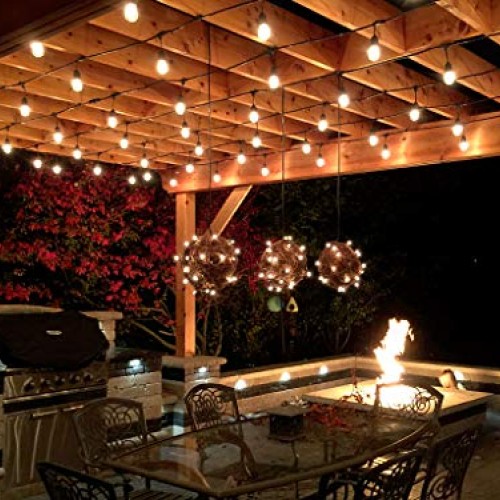 Solar String Lights, MagicPro 15 LED Light Bulbs Solar String Ligh...