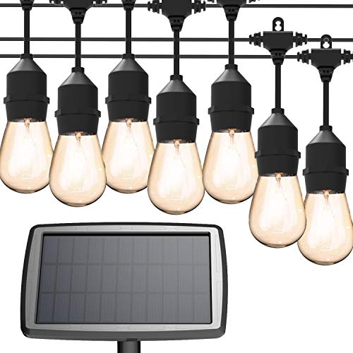 Solar String Lights, MagicPro 15 LED Light Bulbs Solar String Ligh...
