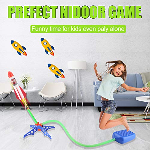 MagicWe Toy Rocket Launchers for Kids Jump Rocket Set Includes 6 C...