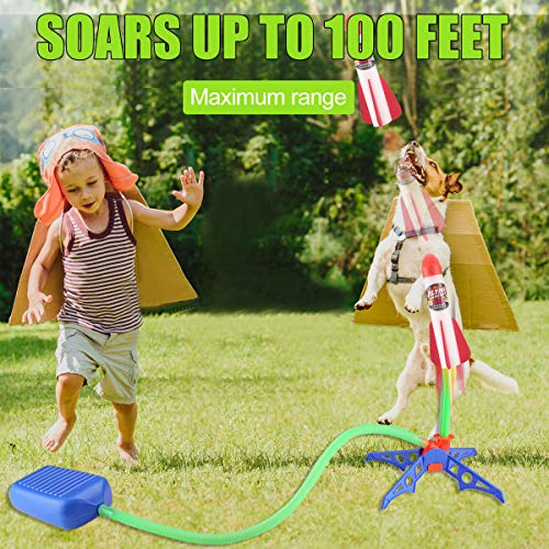 MagicWe Toy Rocket Launchers for Kids Jump Rocket Set Includes 6 C...