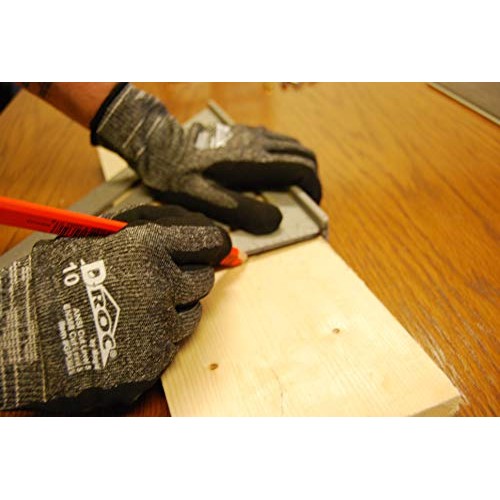 MAGID Cut Resistant Black Nitrile Coated Mechanics Work Gloves | E...