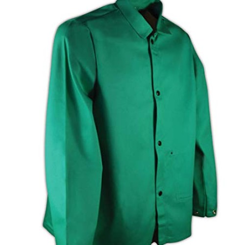 Magid SparkGuard Flame Resistant 12 oz. Cotton Jacket, 30”, Green,...