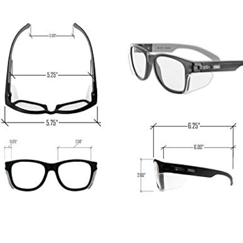 MAGID Y50BKAFC Iconic Y50 Design Series Safety Glasses with Side S...