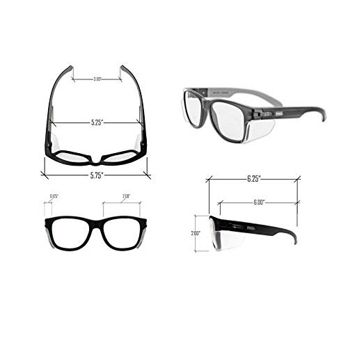 MAGID Y50BKAFC Iconic Y50 Design Series Safety Glasses with Side S...