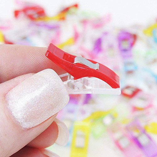 Magik Clips, Multicolored, 100 Pack- Sewing Clips for Quilting and...