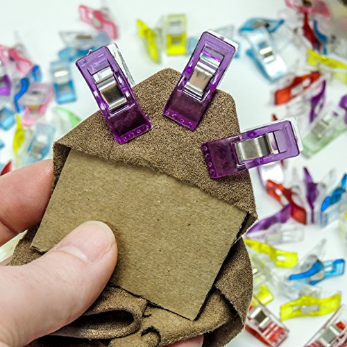 Magik Clips, Multicolored, 100 Pack- Sewing Clips for Quilting and...