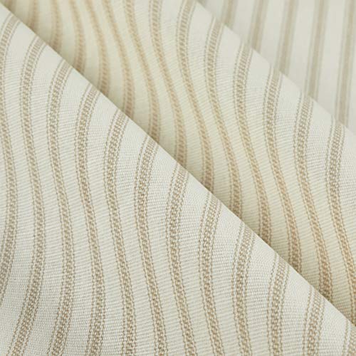 Magnolia Home Fashions 0421906 Berling Ticking Stripe Sand Fabric ...