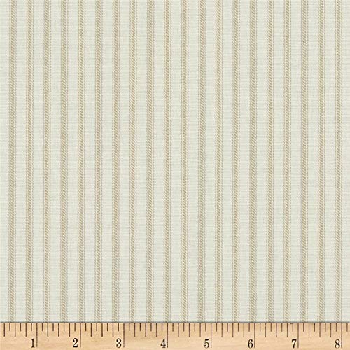 Magnolia Home Fashions 0421906 Berling Ticking Stripe Sand Fabric ...