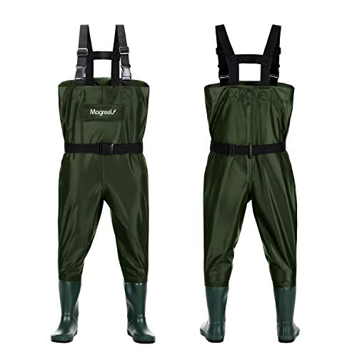 Magreel Kids Chest Waders Waterproof Nylon/PVC Youth Waders with B...