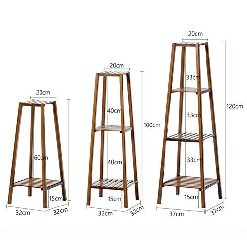 Magshion Bamboo Tall Plant Stand Pot Holder Small Space Table 4 T...