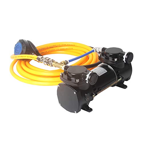 Maisivac 12V DC Diving Air Compressor with 50ft ABS Breathing Hose...