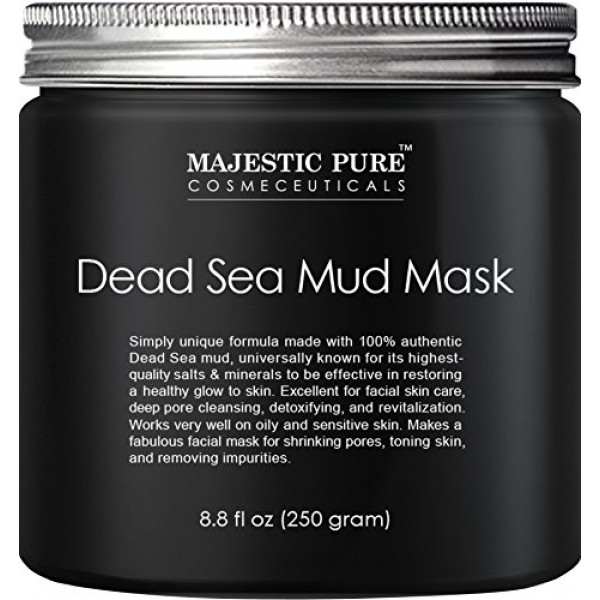 Majestic Pure Dead Sea Mud Mask for Face and Body, Gentle Facial M...