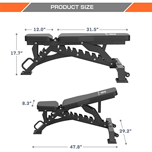 MAJOR LUTIE Smith Machine with Weight Bench, SML01 1600LBS Power C...