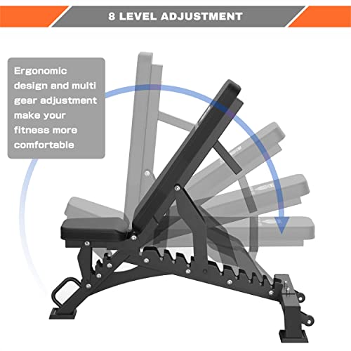 MAJOR LUTIE Smith Machine with Weight Bench, SML01 1600LBS Power C...