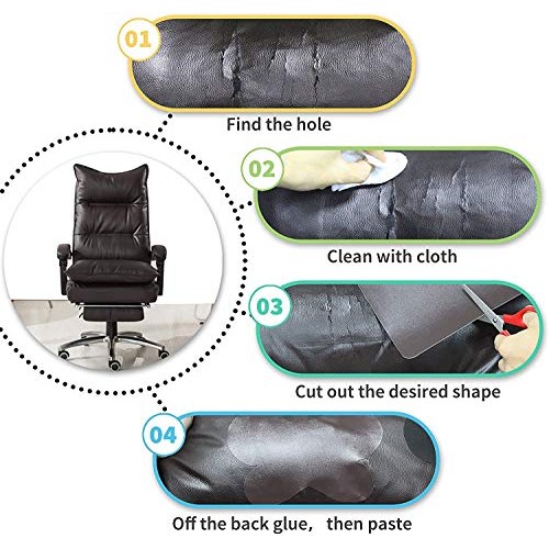 Leather Repair Tape Patch Leather Adhesive for Sofas, Car Seats, H...