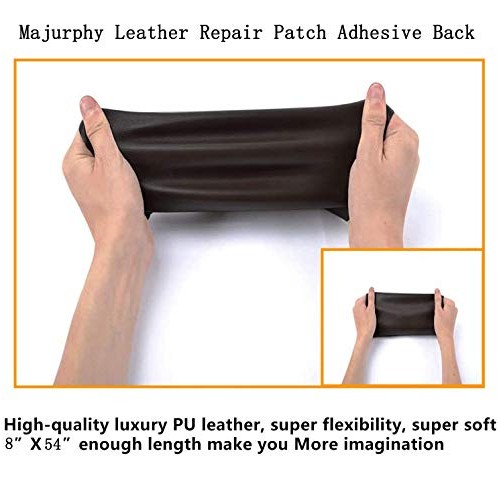 Leather Repair Tape Patch Leather Adhesive for Sofas, Car Seats, H...