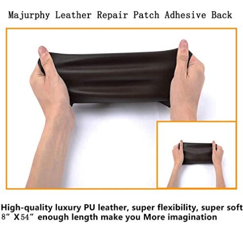 Leather Repair Tape Patch Leather Adhesive for Sofas, Car Seats, H...