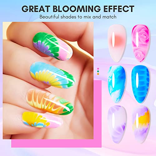 Makartt Clear Blooming Gel 15ml UV LED Soak Off Nail Art Polish fo...