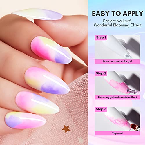 Makartt Clear Blooming Gel 15ml UV LED Soak Off Nail Art Polish fo...