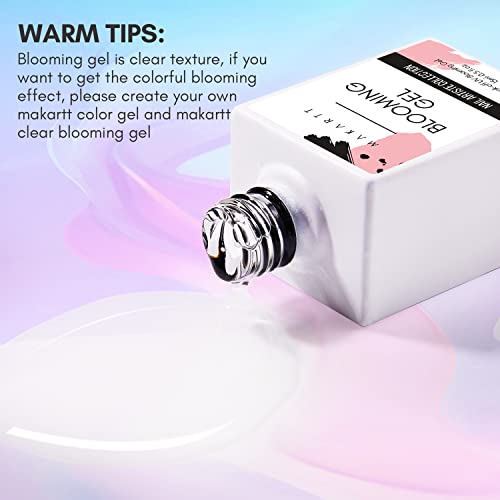 Makartt Clear Blooming Gel 15ml UV LED Soak Off Nail Art Polish fo...