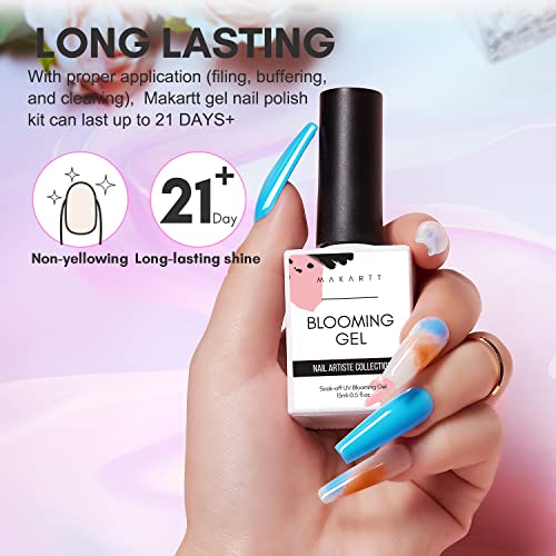 Makartt Clear Blooming Gel 15ml UV LED Soak Off Nail Art Polish fo...