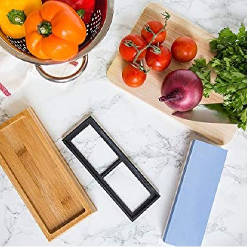 Whetstone Knife Sharpener-1000 6000 Grit, Professional Knife Sharp...